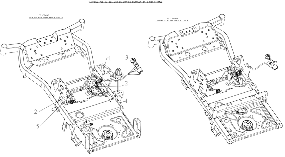 Electrical Diagram and Parts List for ZTX5-60KW (47RIAAA8010)(2021) Cub Cadet Lawn Tractor
